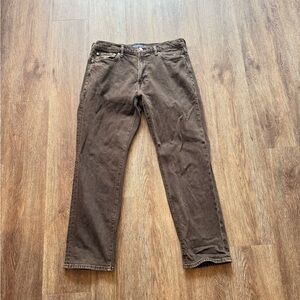 Abercrombie & Fitch Dark Brown Straight Jeans